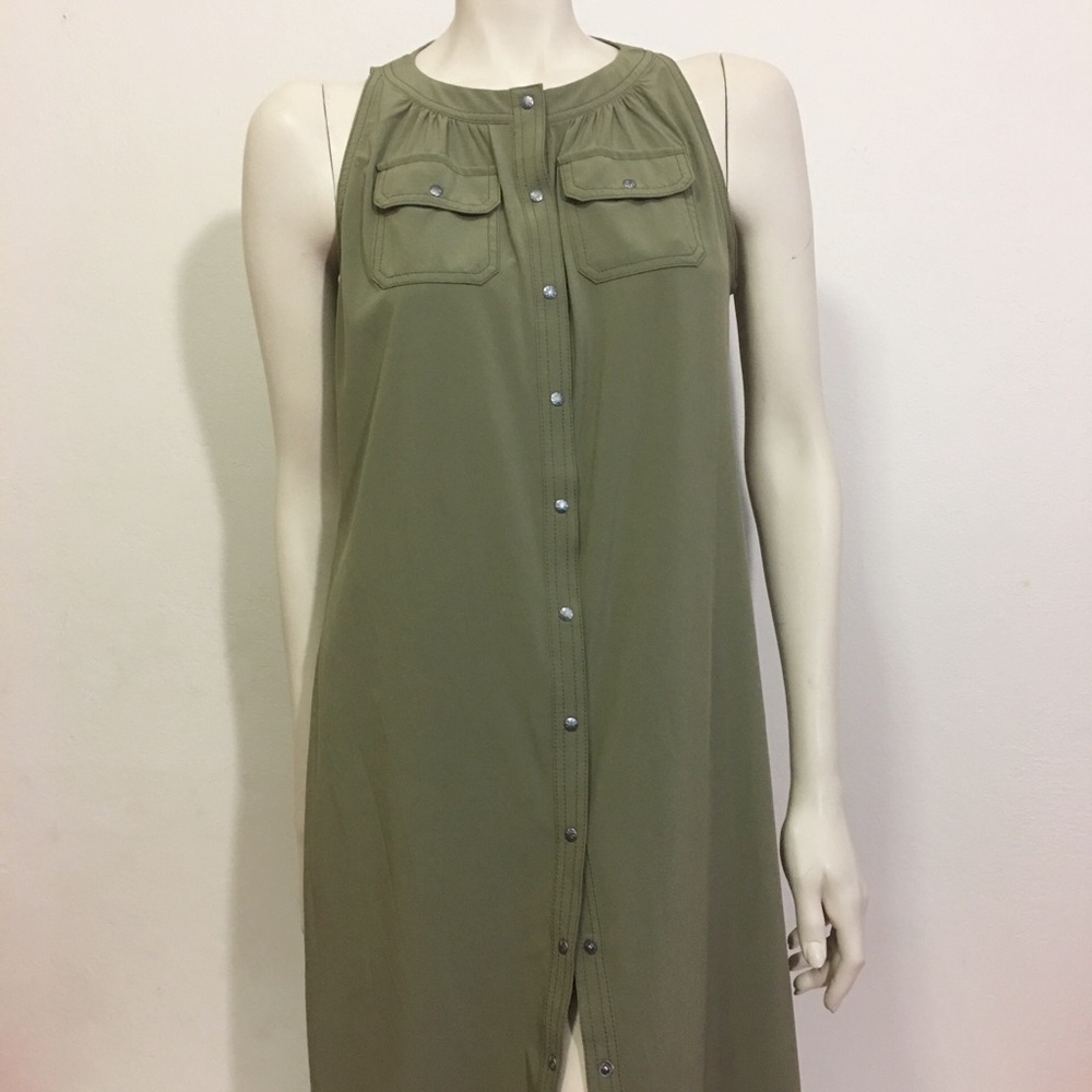 Athleta Green Sleeveless dress size 10